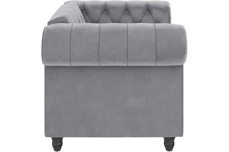 Lepotuoli Felix Vaaleanharmaa, Sametti/Puu/Metalli - Vaaleanharmaa, Sametti/Puu/Metalli - Huonekalut - Tuoli & nojatuoli - Nojatuoli & lepotuoli