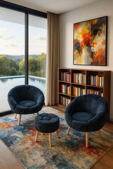 Lepotuoli- ja rahisetti (3 osaa) Atelier Del Sofa Lida Wellsoft (75 x 100 x 42 cm) Antrasiitti - Antrasiitti - Huonekalut - Tuoli & nojatuoli - Nojatuoli & lepotuoli