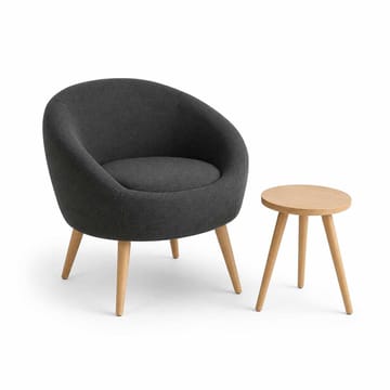 Lepotuoli- ja sivupöytäsarja (2 osaa) Atelier Del Sofa Tea set (70 x 94 x 42 cm) Antrasiitti - Antrasiitti - Huonekalut - Tuoli & nojatuoli - Nojatuoli & lepotuoli