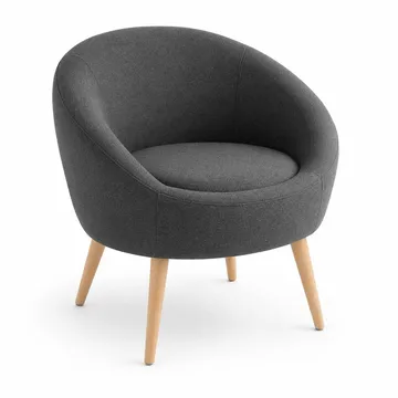 Lepotuoli- ja sivupöytäsarja (3 osaa) Atelier Del Sofa Tea set (70 x 94 x 42 cm) Antrasiitti - Antrasiitti - Huonekalut - Tuoli & nojatuoli - Nojatuoli & lepotuoli