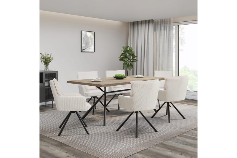 Les Käsinojatuoli - Valkoinen - Huonekalut - Tuoli & nojatuoli - Ruokapöydän tuolit