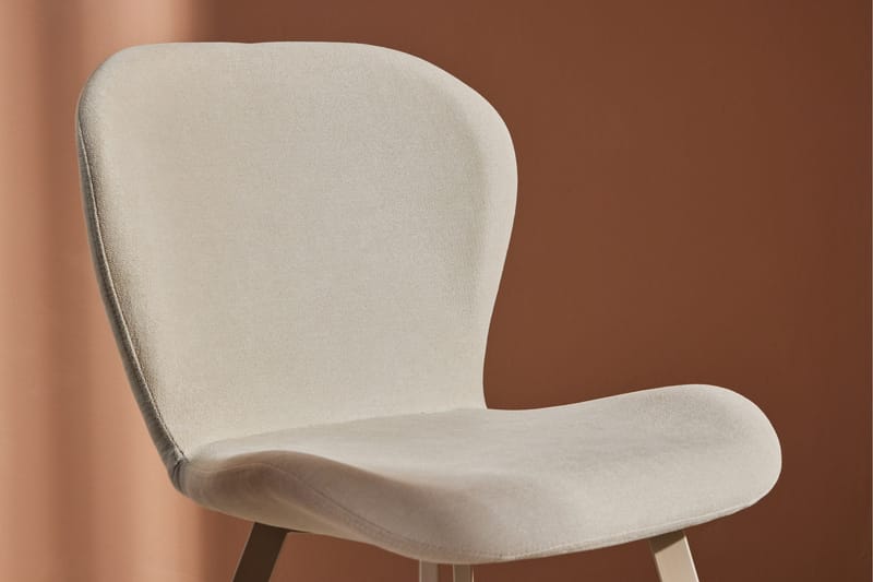 Lilja ruokatuoli kangasta metallijaloilla - Beige - Huonekalut - Tuoli & nojatuoli - Ruokapöydän tuolit