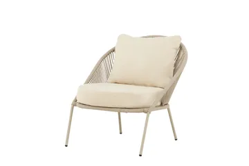 Lindos nojatuoli ulkokäyttöön - Beige - Puutarhakalusteet - Puutarhatuoli - Ulkotilan nojatuolit