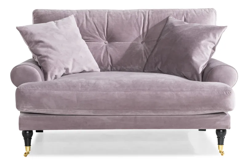 Loveseat Webber Sametti - Liila Messinki - Huonekalut - Tuoli & nojatuoli - Nojatuoli & lepotuoli