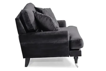 Loveseat Webber Sametti - Tummanharmaa Kromi - Huonekalut - Tuoli & nojatuoli - Nojatuoli & lepotuoli