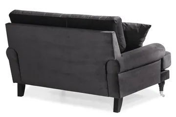 Loveseat Webber Sametti - Tummanharmaa Kromi - Huonekalut - Tuoli & nojatuoli - Nojatuoli & lepotuoli