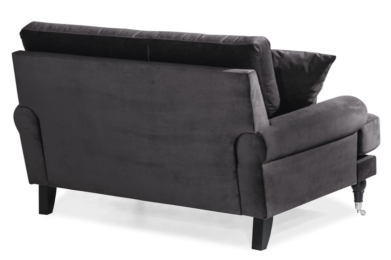 Loveseat Webber Sametti - Tummanharmaa Kromi - Huonekalut - Tuoli & nojatuoli - Nojatuoli & lepotuoli
