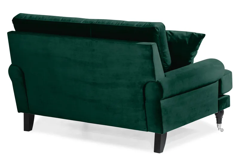 Loveseat Webber Sametti - Tummanvihreä Kromi - Huonekalut - Tuoli & nojatuoli - Nojatuoli & lepotuoli - Samettinojatuoli