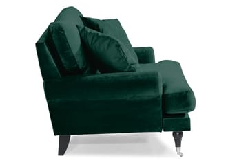 Loveseat Webber Sametti - Tummanvihreä Kromi - Huonekalut - Tuoli & nojatuoli - Nojatuoli & lepotuoli - Samettinojatuoli