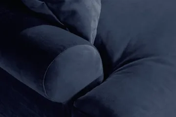Loveseat Webber Sametti - Yönsininen Messinki - Huonekalut - Tuoli & nojatuoli - Nojatuoli & lepotuoli