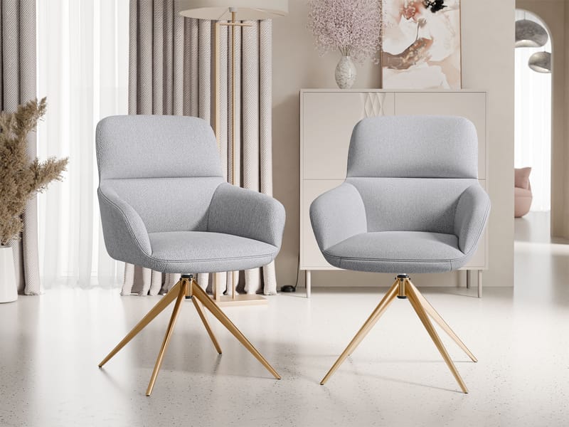 Lyrin Työtuoli 2-pakkaus - Harmaa - Huonekalut - Tuoli & nojatuoli - Työtuolit