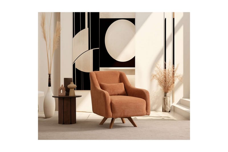 Malkiat Lounge-nojatuoli - Oranssi - Huonekalut - Tuoli & nojatuoli - Nojatuoli & lepotuoli