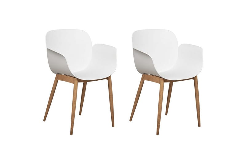 Matsalsstol Beliani Abilene set om 2 White, undefined