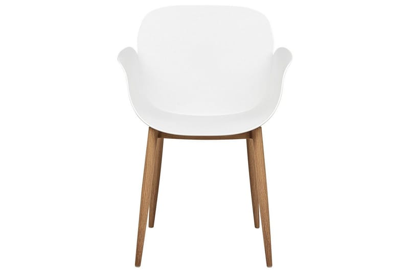 Matsalsstol Beliani Abilene set om 2 White - Huonekalut - Tuoli & nojatuoli - Ruokapöydän tuolit