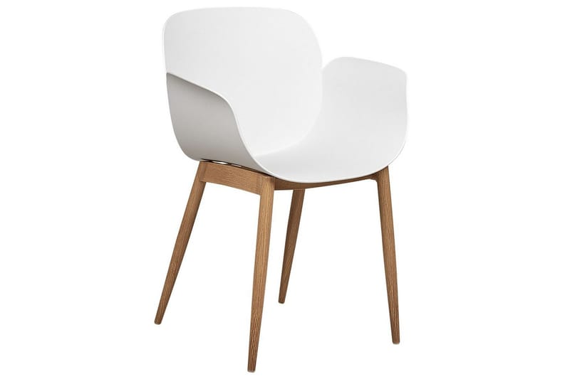 Matsalsstol Beliani Abilene set om 2 White - Huonekalut - Tuoli & nojatuoli - Ruokapöydän tuolit