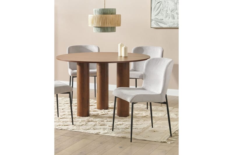 Matsalsstol Beliani Ada set om 2 Light grey - Huonekalut - Tuoli & nojatuoli - Ruokapöydän tuolit