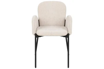Matsalsstol Beliani Albee set om 2 Beige - Huonekalut - Tuoli & nojatuoli - Ruokapöydän tuolit