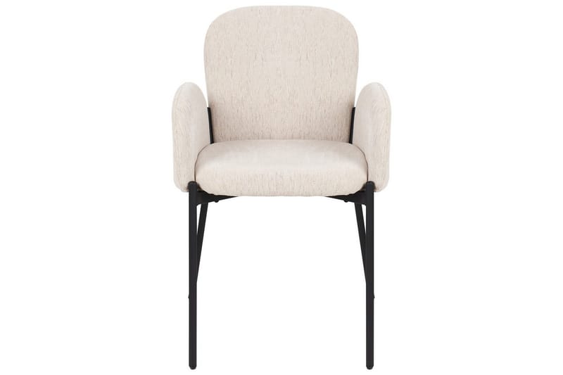 Matsalsstol Beliani Albee set om 2 Beige - Huonekalut - Tuoli & nojatuoli - Ruokapöydän tuolit