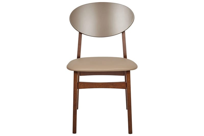 Matsalsstol Beliani Amery set om 2 Ljus Trä-Brun Light brown - Huonekalut - Tuoli & nojatuoli - Ruokapöydän tuolit