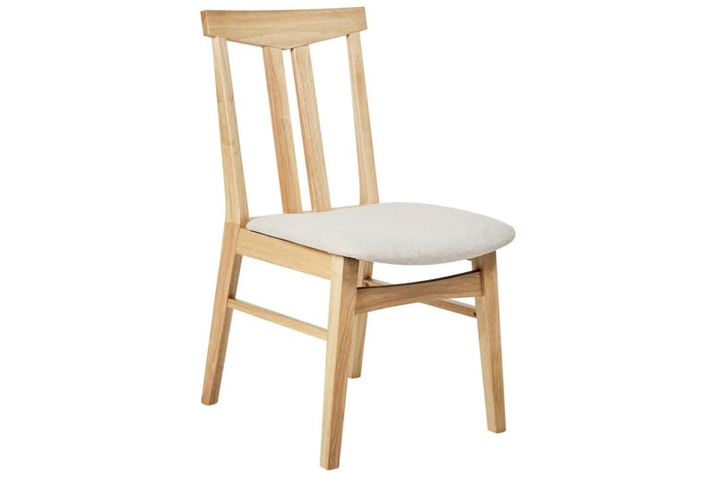 Matsalsstol Beliani Avalon set om 2 Ljus Trä-Beige Ljusbeige - Huonekalut - Tuoli & nojatuoli - Ruokapöydän tuolit