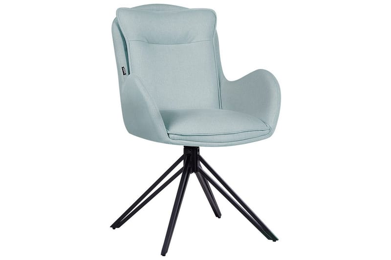 Matsalsstol Beliani Avelar set om 2 Beige-Svart Mint Green - Huonekalut - Tuoli & nojatuoli - Ruokapöydän tuolit