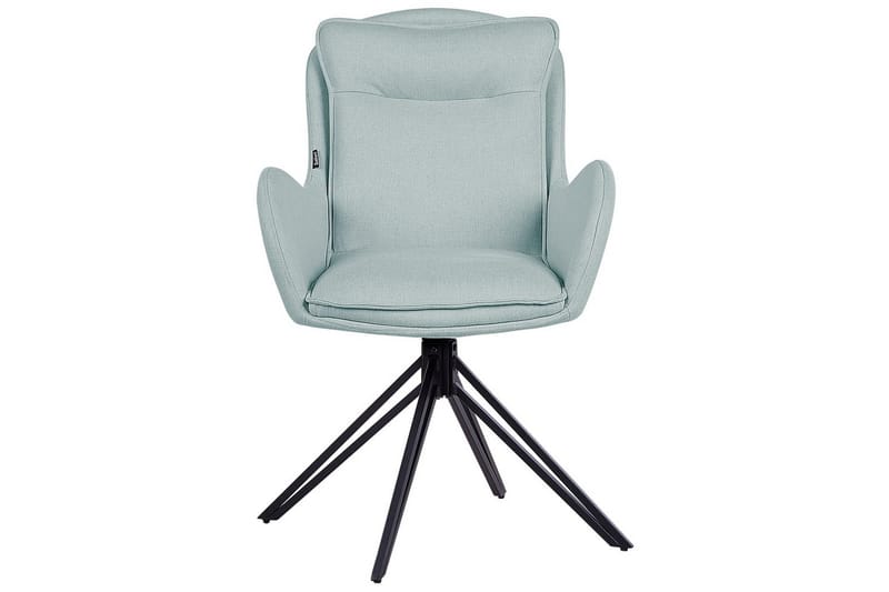 Matsalsstol Beliani Avelar set om 2 Beige-Svart Mint Green - Huonekalut - Tuoli & nojatuoli - Ruokapöydän tuolit