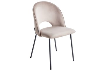 Matsalsstol Beliani Covelo set om 2 Taupe - Huonekalut - Tuoli & nojatuoli - Ruokapöydän tuolit