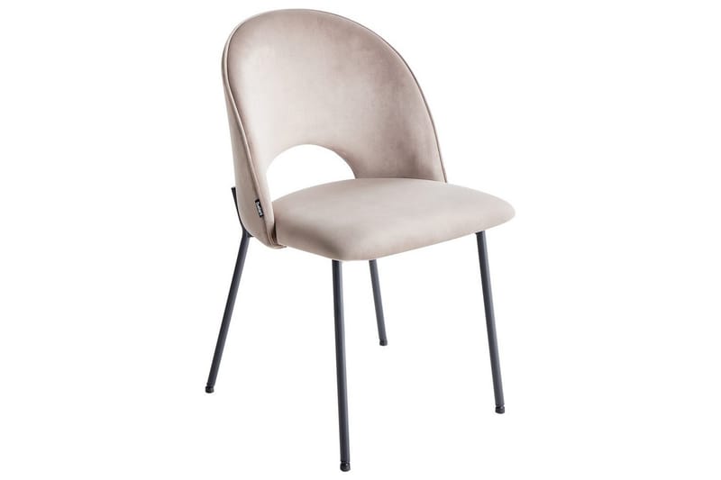 Matsalsstol Beliani Covelo set om 2 Taupe - Huonekalut - Tuoli & nojatuoli - Ruokapöydän tuolit