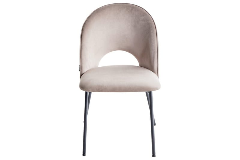 Matsalsstol Beliani Covelo set om 2 Taupe - Huonekalut - Tuoli & nojatuoli - Ruokapöydän tuolit