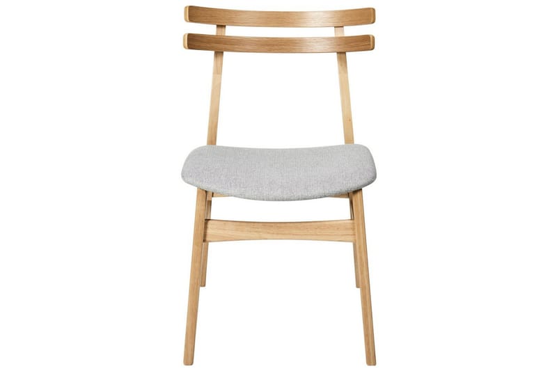 Matsalsstol Beliani Cynthiana set om 2 Ljus Trä-Grå Light grey - Huonekalut - Tuoli & nojatuoli - Ruokapöydän tuolit