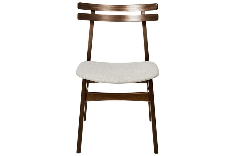 Matsalsstol Beliani Cynthiana set om 2 Ljus Trä-Grå Ljusbeige - Huonekalut - Tuoli & nojatuoli - Ruokapöydän tuolit