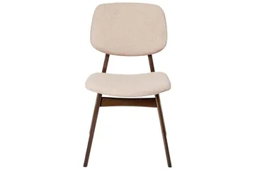 Matsalsstol Beliani Ella set om 2 Ljus Trä-Beige Ljusbeige - Huonekalut - Tuoli & nojatuoli - Ruokapöydän tuolit