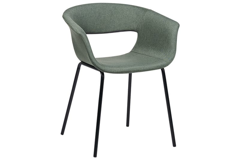 Matsalsstol Beliani Elma set om 2 Blå-Svart Dark green - Huonekalut - Tuoli & nojatuoli - Ruokapöydän tuolit