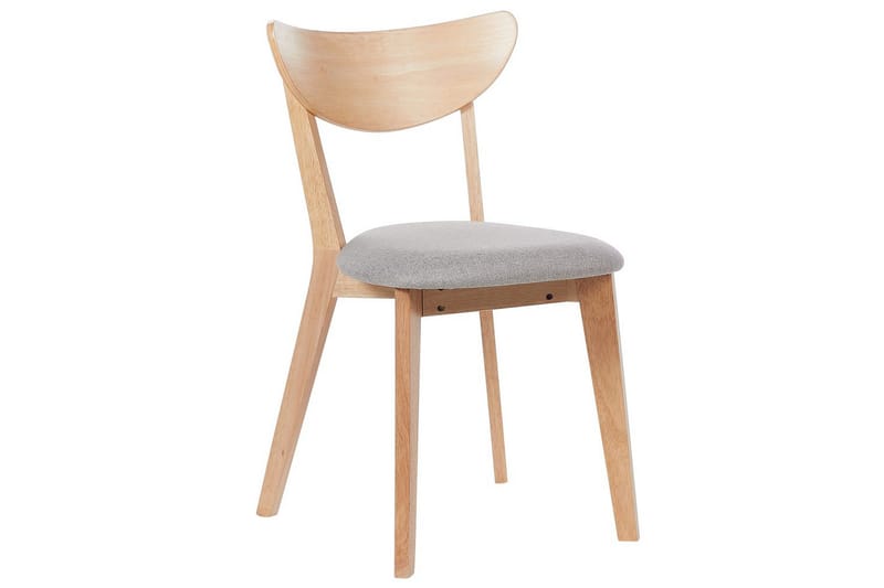 Matsalsstol Beliani Erie set om 2 NO_BRAND Light wood - Huonekalut - Tuoli & nojatuoli - Ruokapöydän tuolit