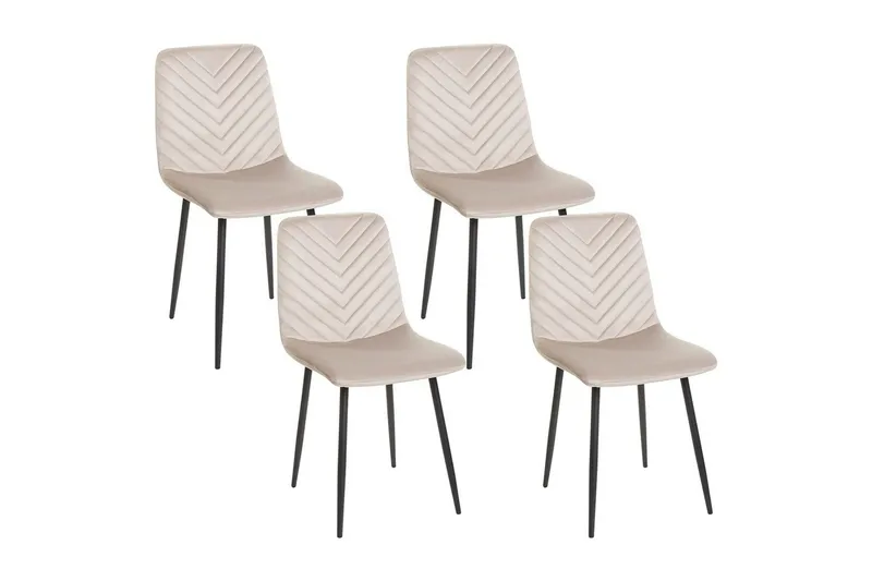 Matsalsstol Beliani Havre set om 4 Beige, undefined