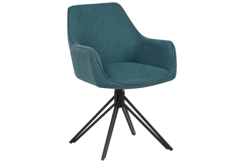 Matsalsstol Beliani Jodar set om 2 Beige-Svart Teal - Huonekalut - Tuoli & nojatuoli - Ruokapöydän tuolit