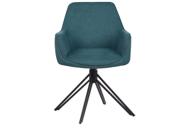 Matsalsstol Beliani Jodar set om 2 Beige-Svart Teal - Huonekalut - Tuoli & nojatuoli - Ruokapöydän tuolit