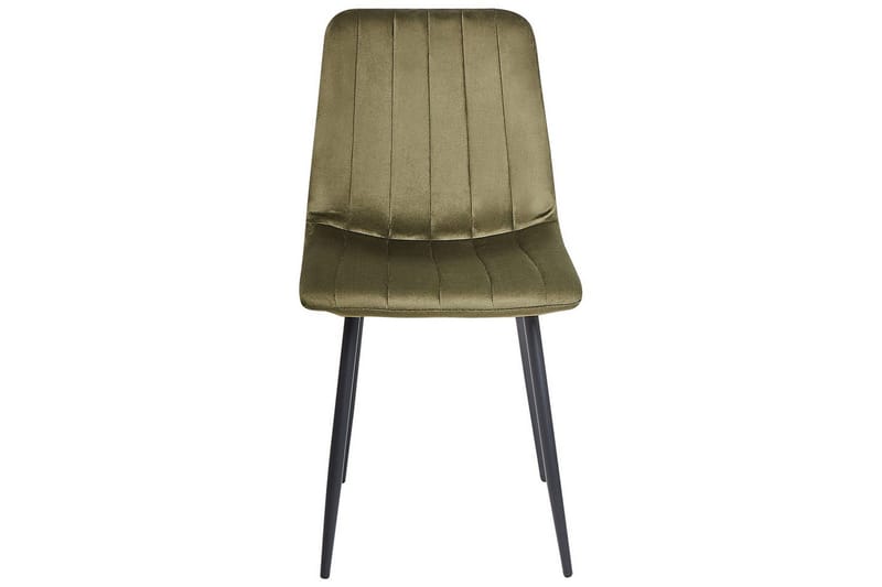 Matsalsstol Beliani Kalispell set om 4 Olive green - Huonekalut - Tuoli & nojatuoli - Ruokapöydän tuolit