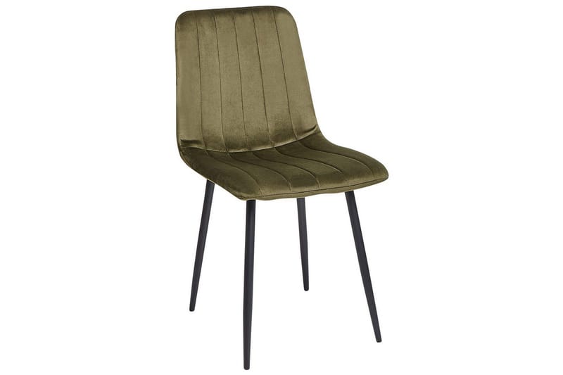 Matsalsstol Beliani Kalispell set om 4 Olive green - Huonekalut - Tuoli & nojatuoli - Ruokapöydän tuolit