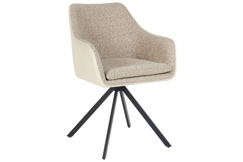 Matsalsstol Beliani Lithia set om 2 Taupe - Huonekalut - Tuoli & nojatuoli - Ruokapöydän tuolit