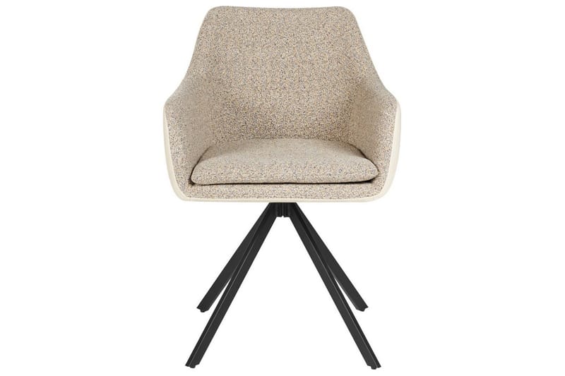 Matsalsstol Beliani Lithia set om 2 Taupe - Huonekalut - Tuoli & nojatuoli - Ruokapöydän tuolit