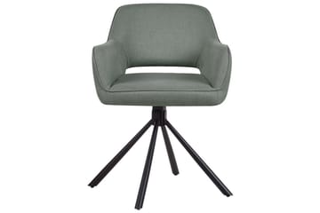 Matsalsstol Beliani Loures set om 2 Beige-Svart Dark green - Huonekalut - Tuoli & nojatuoli - Ruokapöydän tuolit