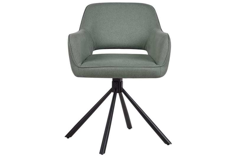 Matsalsstol Beliani Loures set om 2 Beige-Svart Dark green - Huonekalut - Tuoli & nojatuoli - Ruokapöydän tuolit