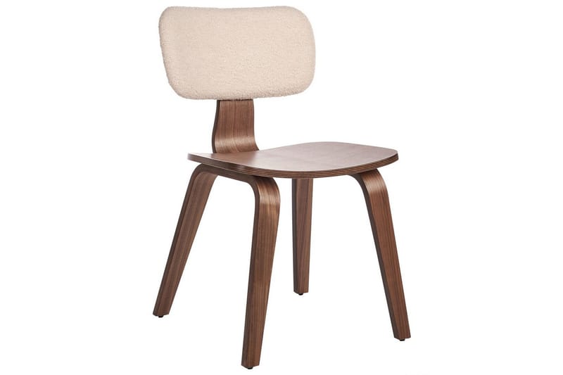 Matsalsstol Beliani Lucinda set om 2 Beige-Ljust Trä Ljusbeige VALUE_MISSING_2 - Huonekalut - Tuoli & nojatuoli - Ruokapöydän tuolit