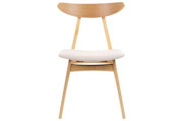 Matsalsstol Beliani Lynn set om 2 Ljus Trä-Beige Ljusbeige - Huonekalut - Tuoli & nojatuoli - Ruokapöydän tuolit