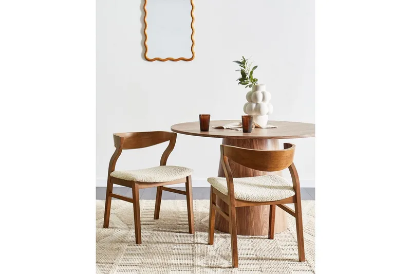 Matsalsstol Beliani Maroa set om 2 Ljusbeige - Huonekalut - Tuoli & nojatuoli - Ruokapöydän tuolit