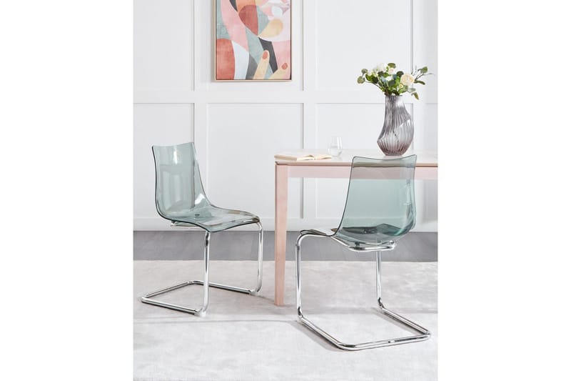 Matsalsstol Beliani Marshall set om 2 Transparent - Huonekalut - Tuoli & nojatuoli - Ruokapöydän tuolit
