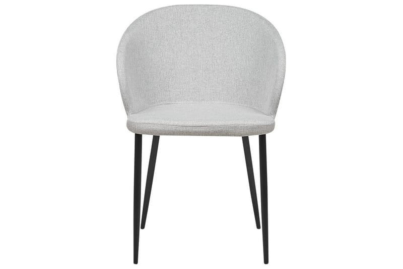 Matsalsstol Beliani Mason set om 2 Beige-Svart Light grey - Huonekalut - Tuoli & nojatuoli - Ruokapöydän tuolit