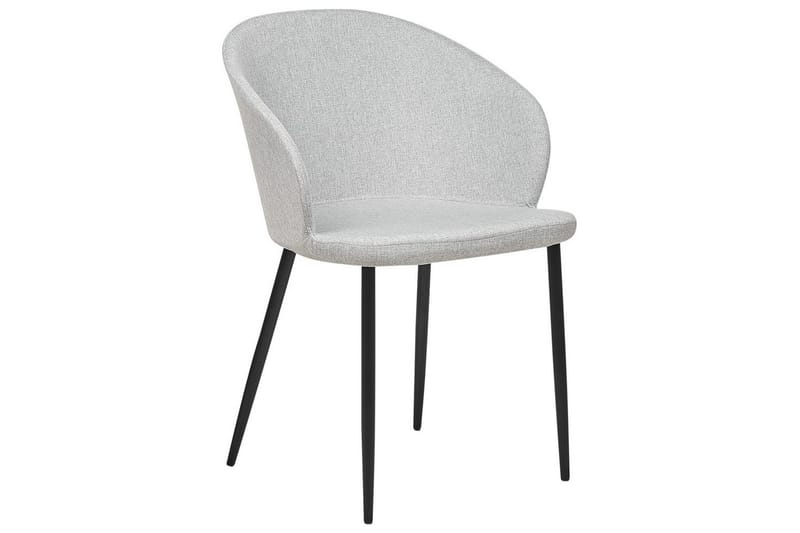 Matsalsstol Beliani Mason set om 2 Beige-Svart Light grey - Huonekalut - Tuoli & nojatuoli - Ruokapöydän tuolit