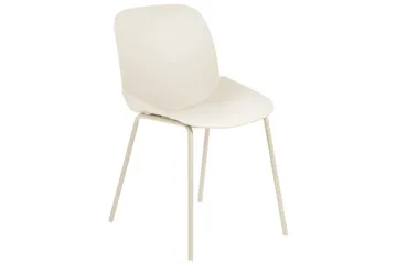 Matsalsstol Beliani Milaca set om 2 Beige - Huonekalut - Tuoli & nojatuoli - Ruokapöydän tuolit